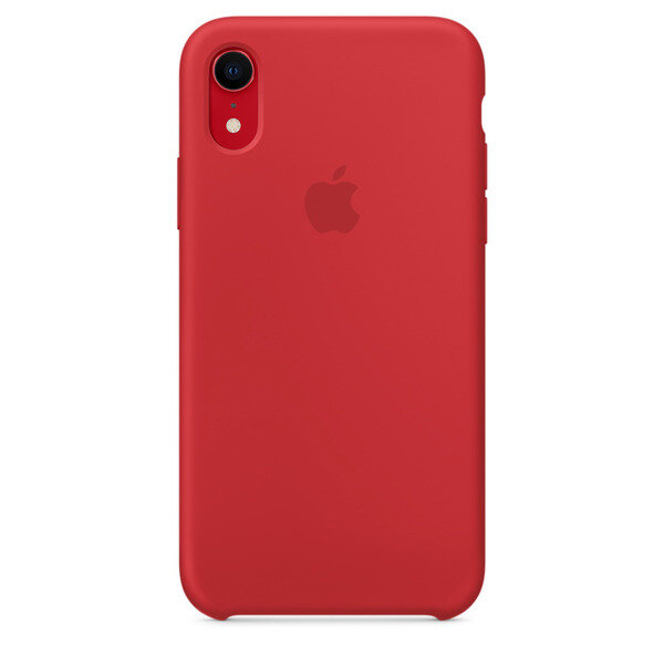 

Чехол для iPhone XS/X Silicone закрытый низ малиновый, Розовый