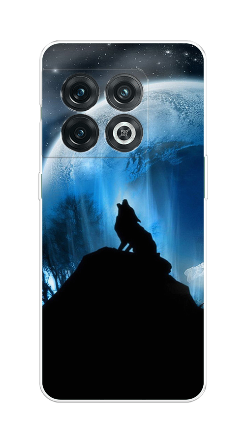 

Чехол на OnePlus 10 Pro 5G "Волк 2", Синий;черный;белый, 152150-1