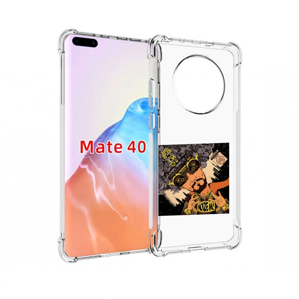 

Чехол MyPads Tocco для Huawei Mate 40 Неразбериха Noize MC, Прозрачный, Tocco