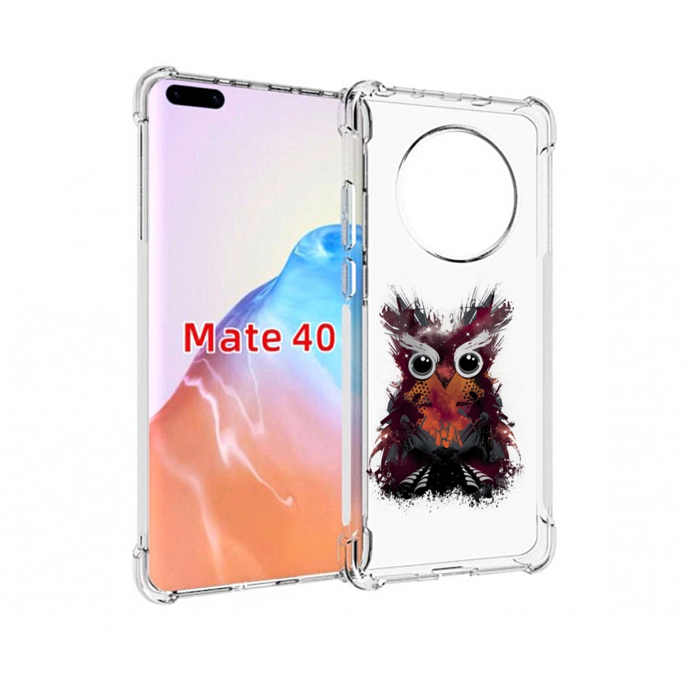 

Чехол MyPads Tocco для Huawei Mate 40 Необычная сова, Прозрачный, Tocco
