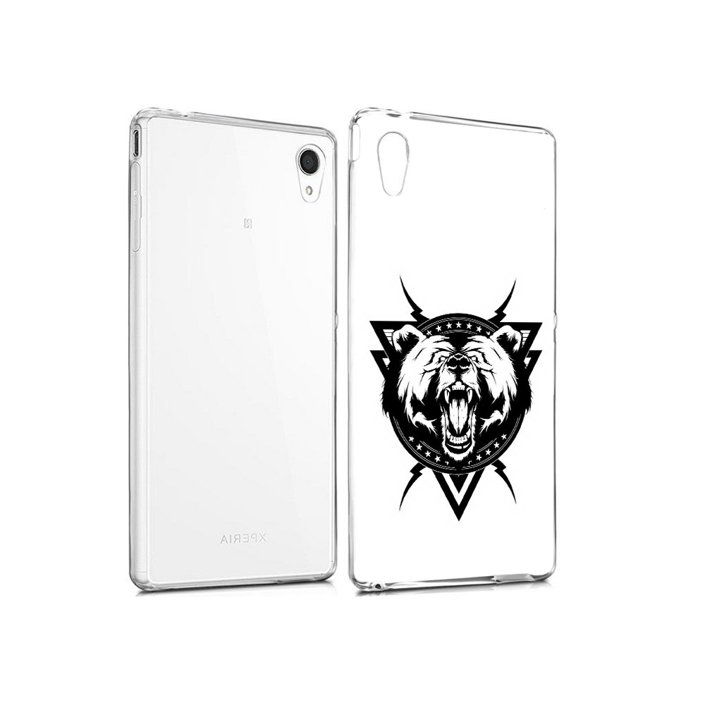 

Чехол MyPads Tocco для Sony Xperia M4 Aqua медведь в треугольнике (PT41841.249.464), Прозрачный, Tocco