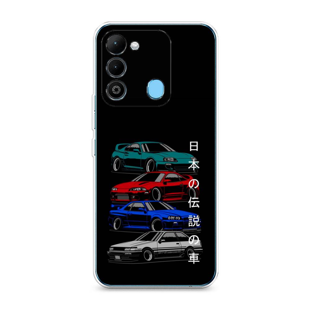 

Чехол Awog на Tecno Spark 9 / Техно Спарк 9 "JDM Legend cars", Зеленый;красный;синий, 302850-5