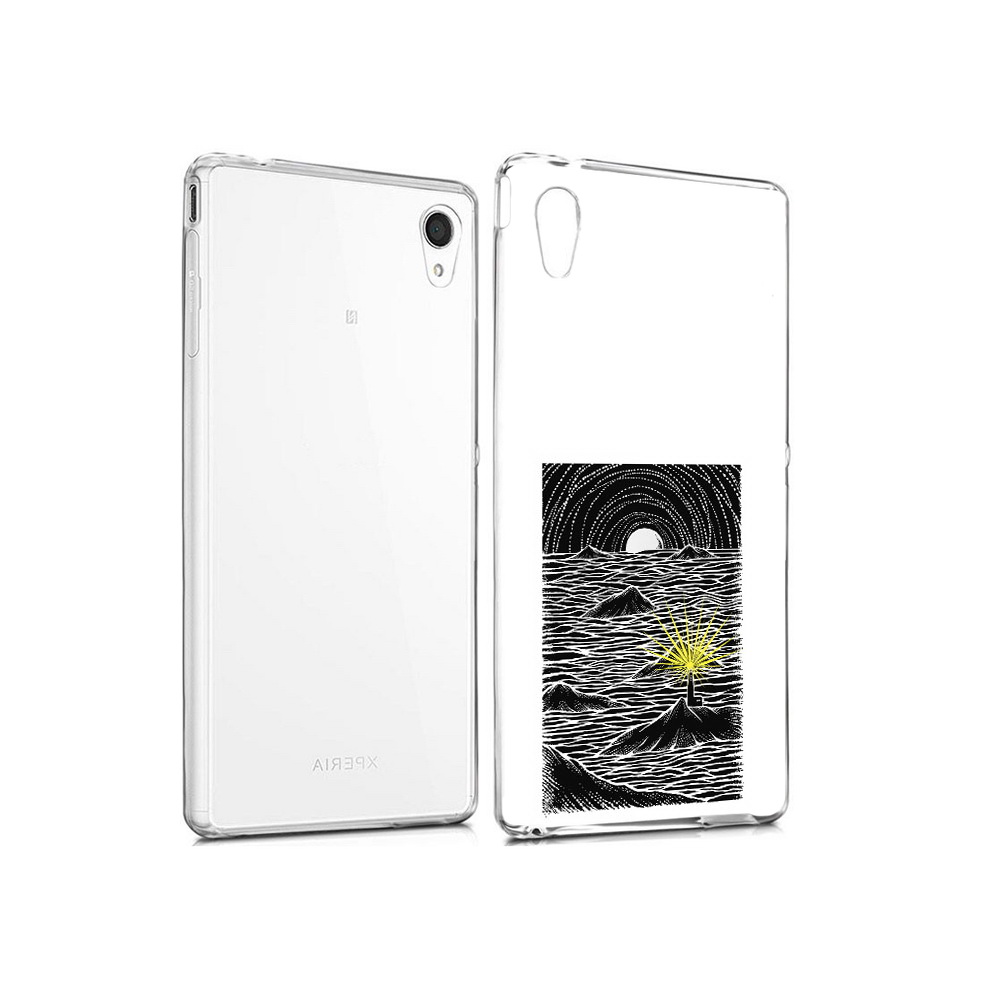 

Чехол MyPads Tocco для Sony Xperia M4 Aqua маяк в черно белом море (PT41841.249.460), Прозрачный, Tocco