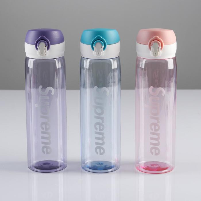 

Бутылка для воды "Supreme", 550 мл, микс, Прозрачный;синий;фиолетовый;оранжевый, Supreme