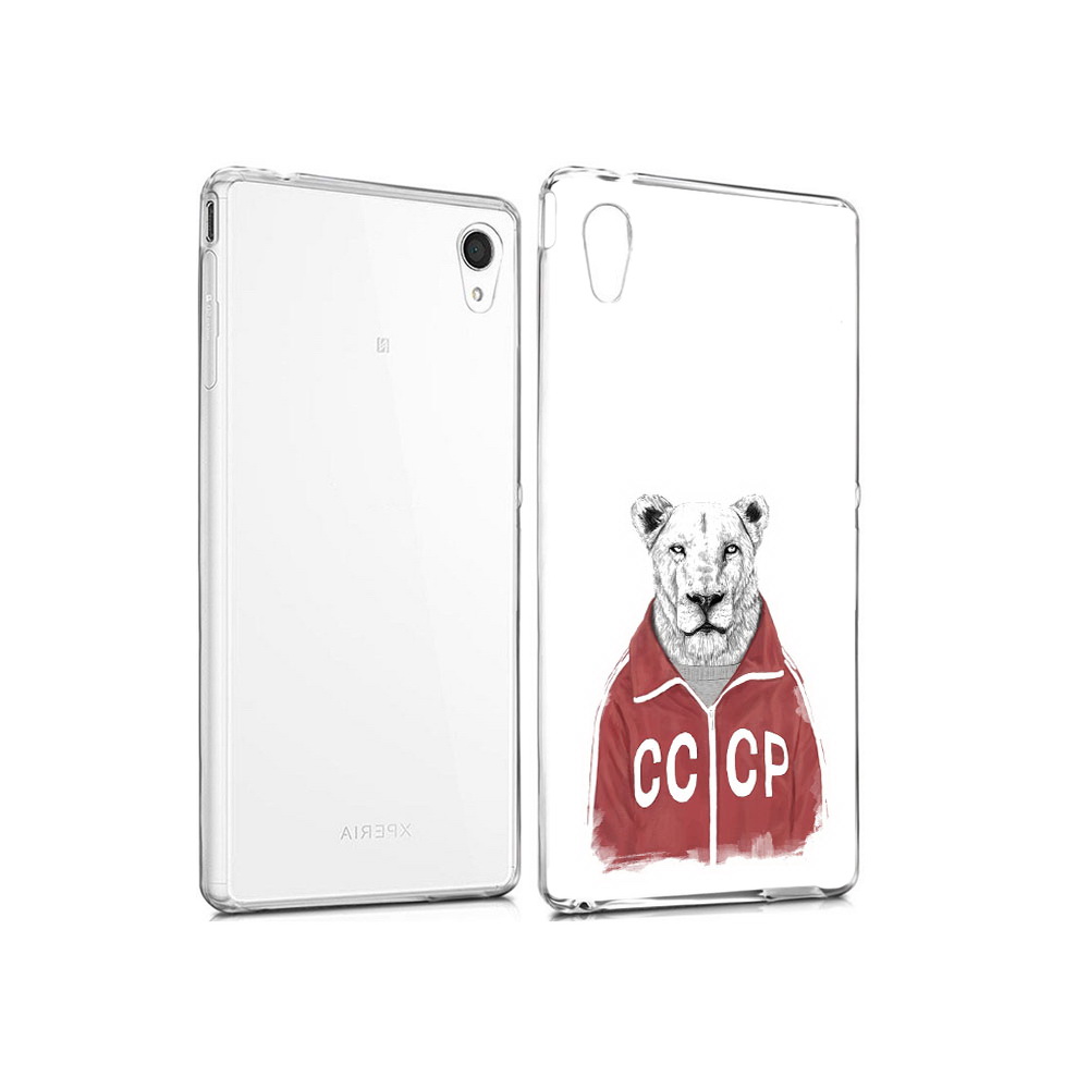 

Чехол MyPads Tocco для Sony Xperia M4 Aqua львица ссср (PT41841.249.450), Прозрачный, Tocco