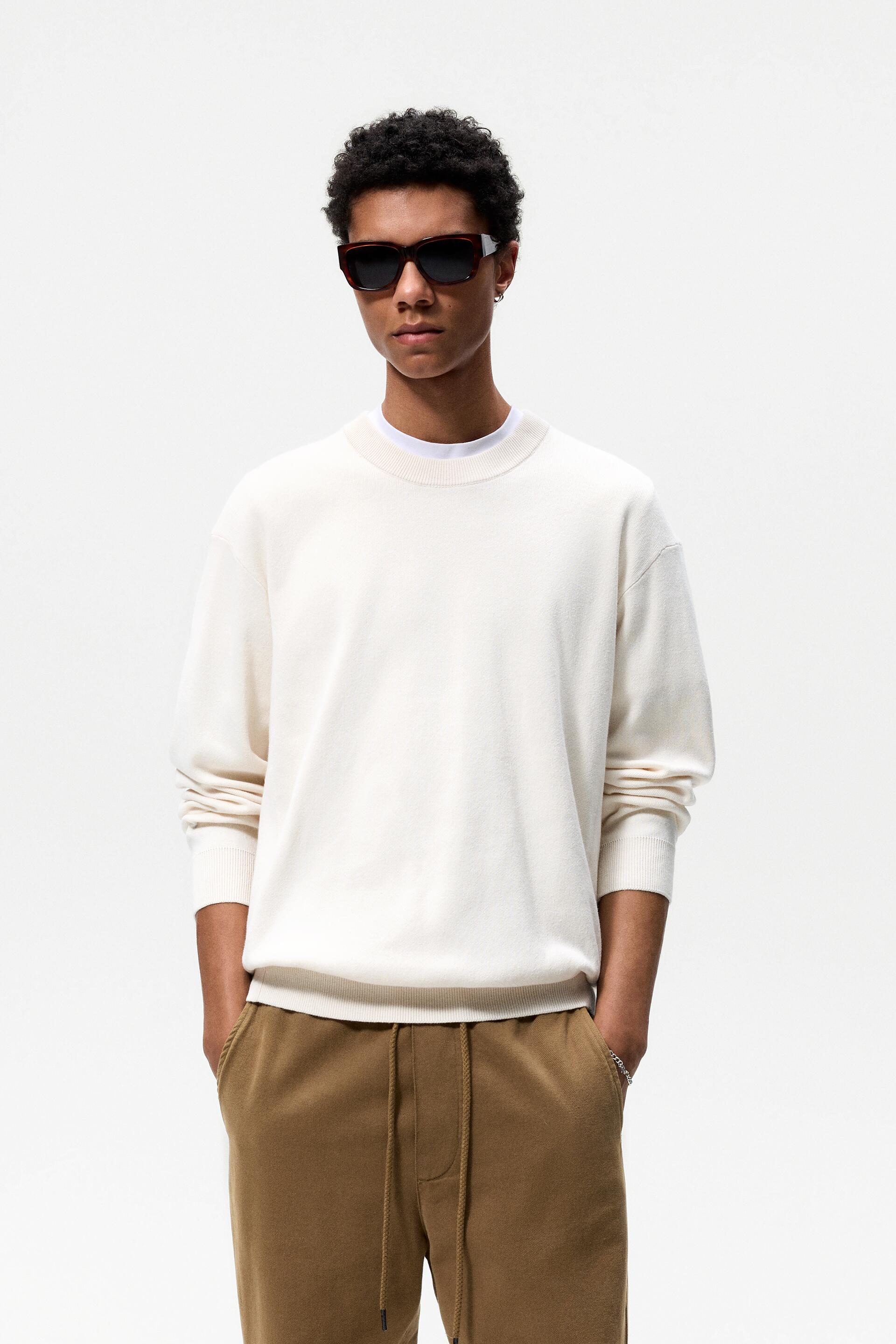 

Джемпер мужской ZARA 03284400 белый S (доставка из-за рубежа), 03284400