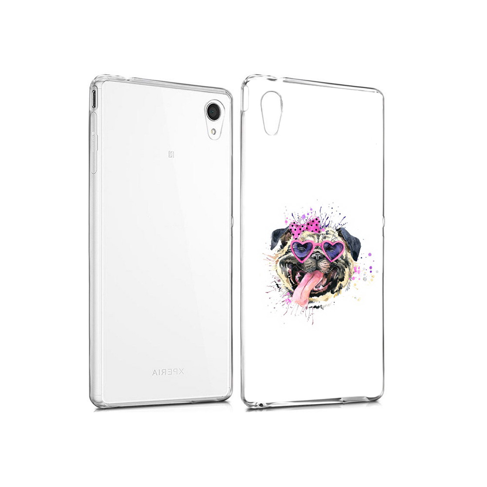 

Чехол MyPads Tocco для Sony Xperia M4 Aqua Веселая собака (PT41841.249.43), Прозрачный, Tocco