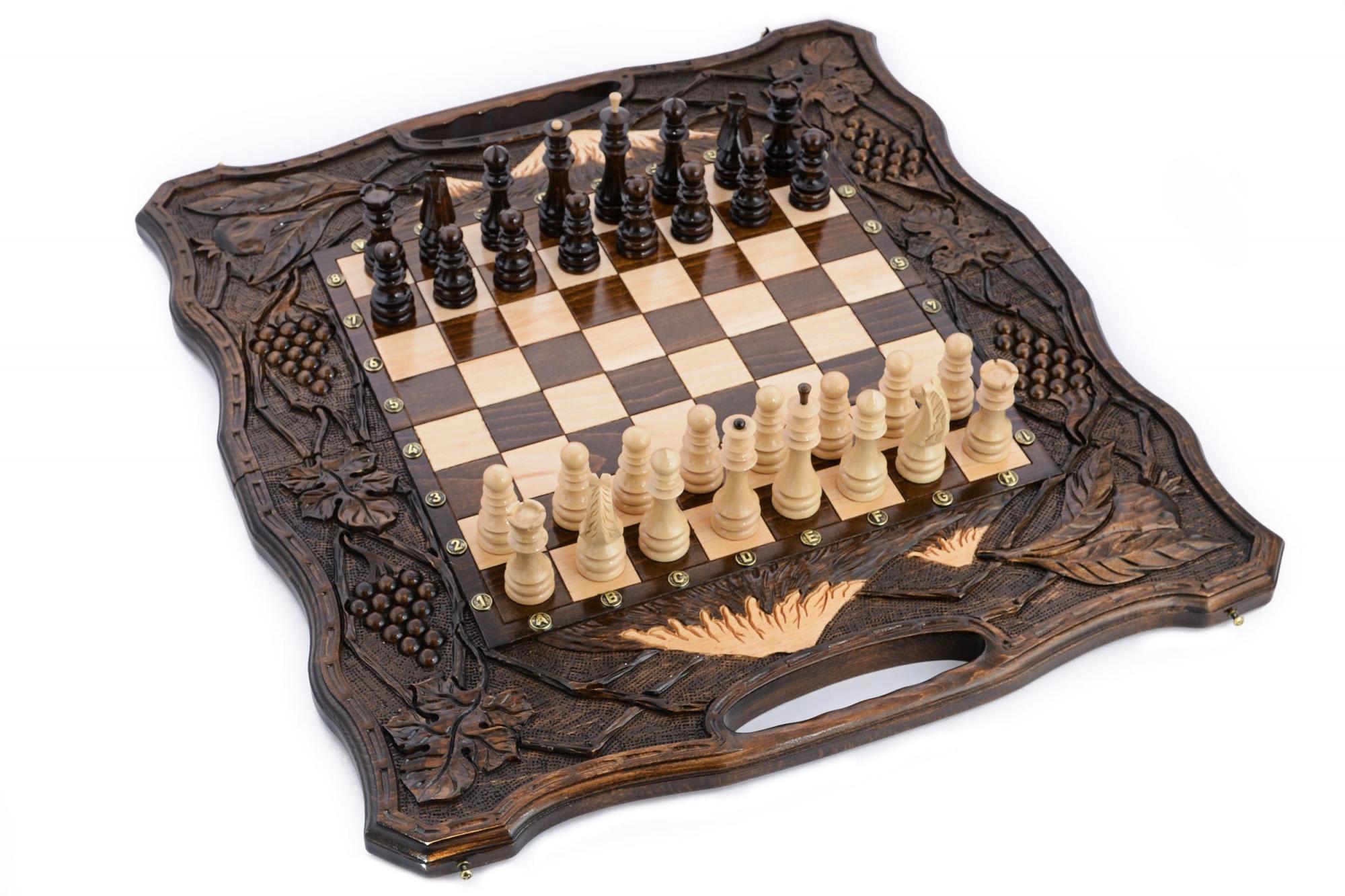 Набор Harutyunyan Шахматы и Нарды резные Harutyunyan Долина Арарата 60 100-25