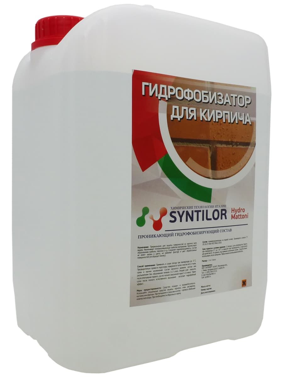 фото Гидрофобизатор для кирпича syntilor hydro mattoni 1 кг