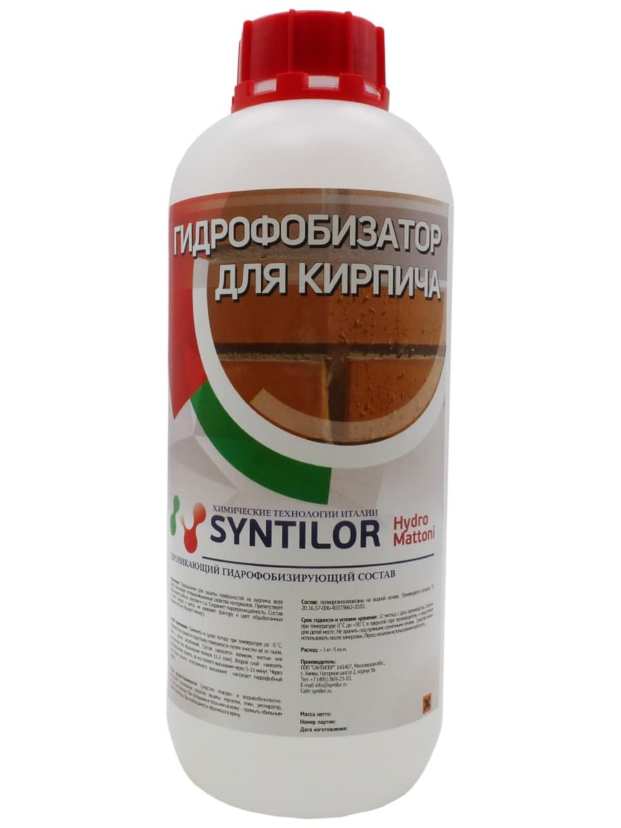 фото Гидрофобизатор для кирпича syntilor hydro mattoni 1 кг