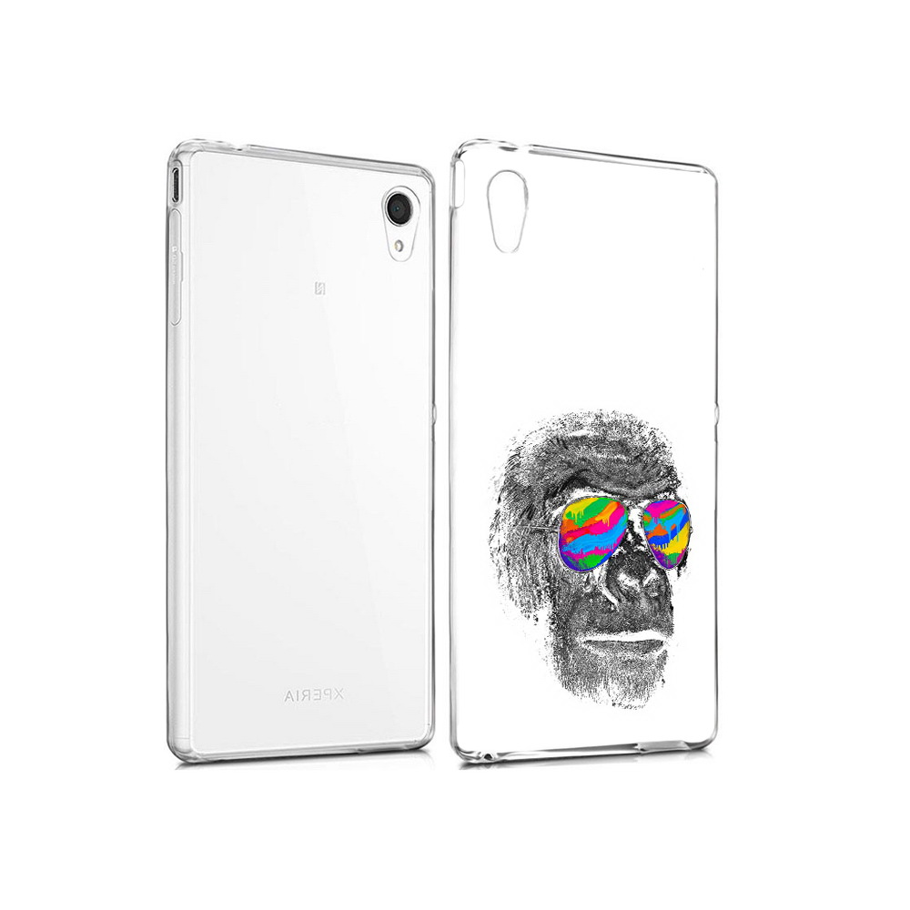 

Чехол MyPads Tocco для Sony Xperia M4 Aqua крутая обезьяна в очках (PT41841.249.422), Прозрачный, Tocco