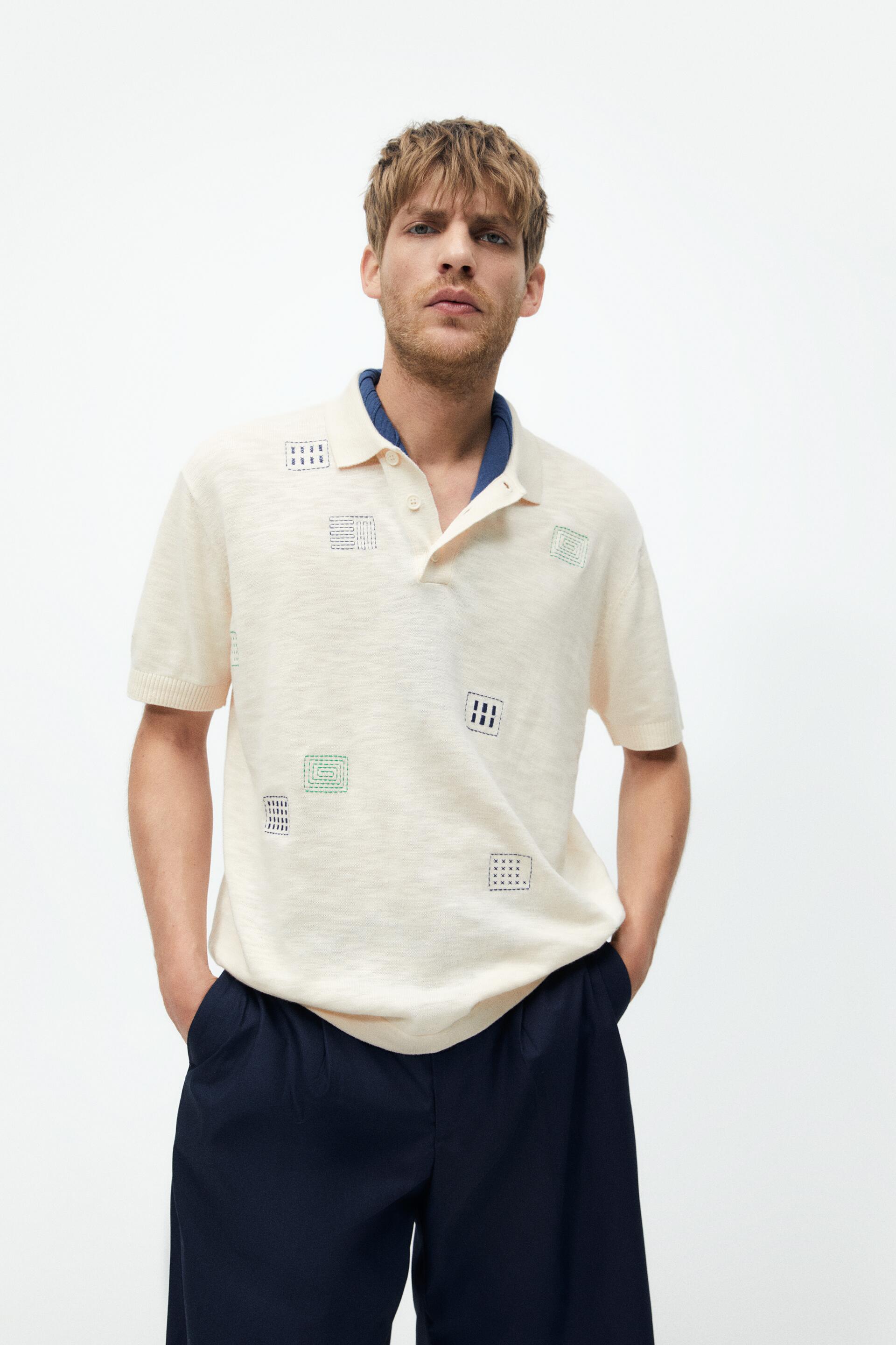 

Футболка мужская ZARA 03284325 белая M (доставка из-за рубежа), 03284325
