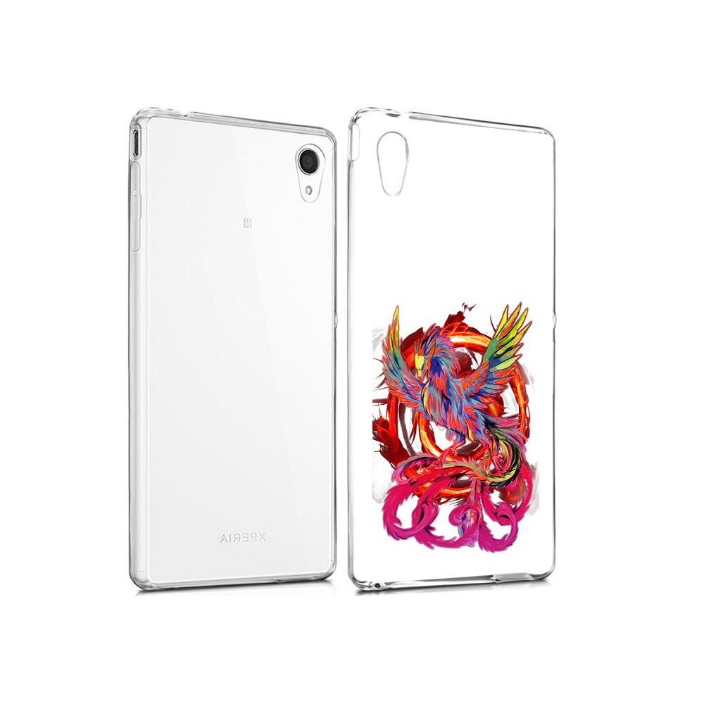 

Чехол MyPads Tocco для Sony Xperia M4 Aqua красочный феникс (PT41841.249.414), Прозрачный, Tocco