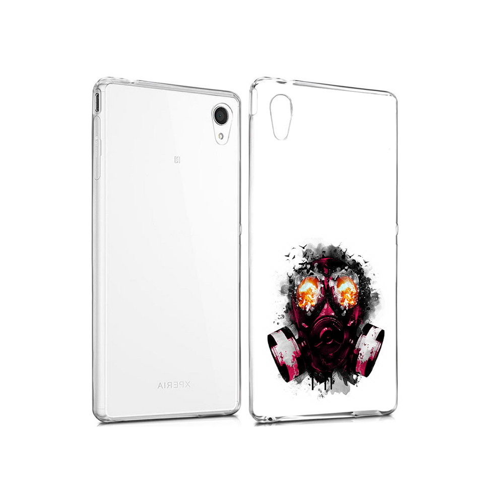 

Чехол MyPads Tocco для Sony Xperia M4 Aqua красный противогаз (PT41841.249.412), Прозрачный, Tocco