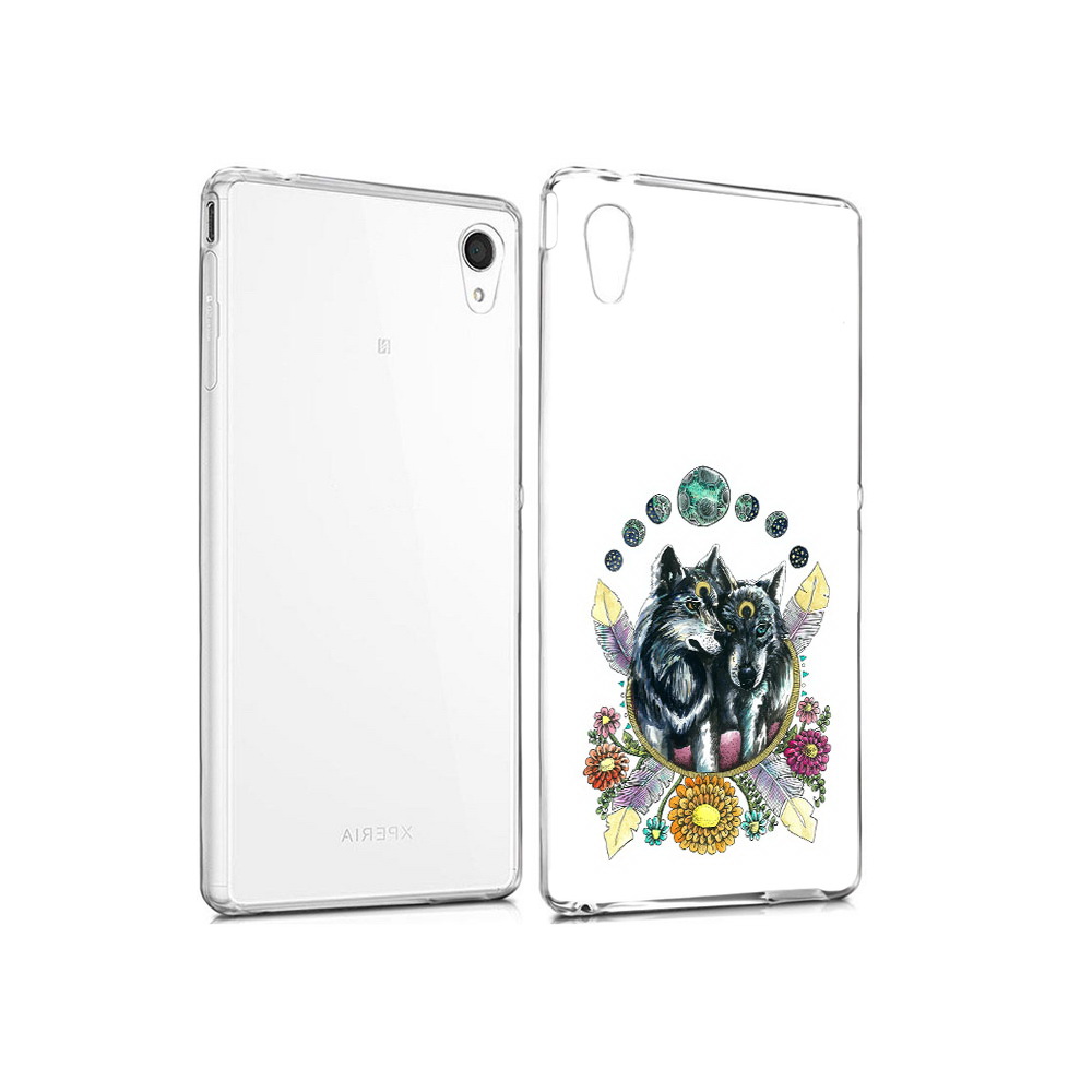 

Чехол MyPads Tocco для Sony Xperia M4 Aqua красивые волки абстракция (PT41841.249.408), Прозрачный, Tocco