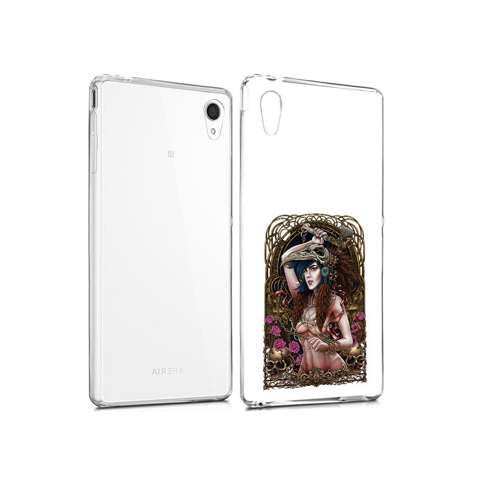 

Чехол MyPads Tocco для Sony Xperia M4 Aqua красивая девушка рисунок (PT41841.249.407), Прозрачный, Tocco