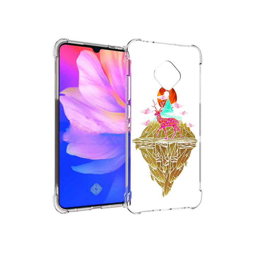 

Чехол MyPads Tocco для Vivo V17 розовый олень абстракция (PT147343.378.586), Прозрачный, Tocco