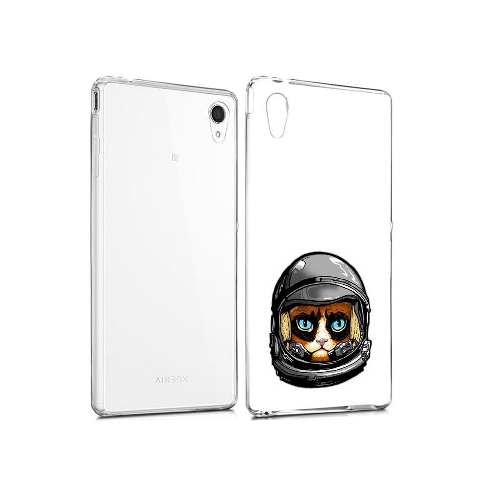 

Чехол MyPads Tocco для Sony Xperia M4 Aqua кот космонавт (PT41841.249.400), Прозрачный, Tocco
