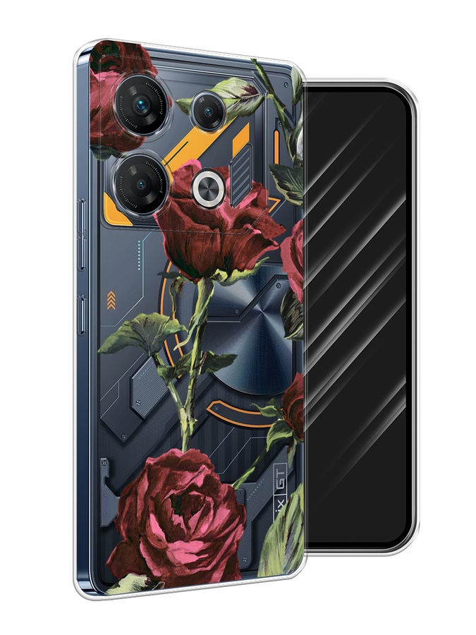 

Чехол Awog на Infinix GT 10 Pro "Бордовые розы фон", Бордовый, 3104850-1