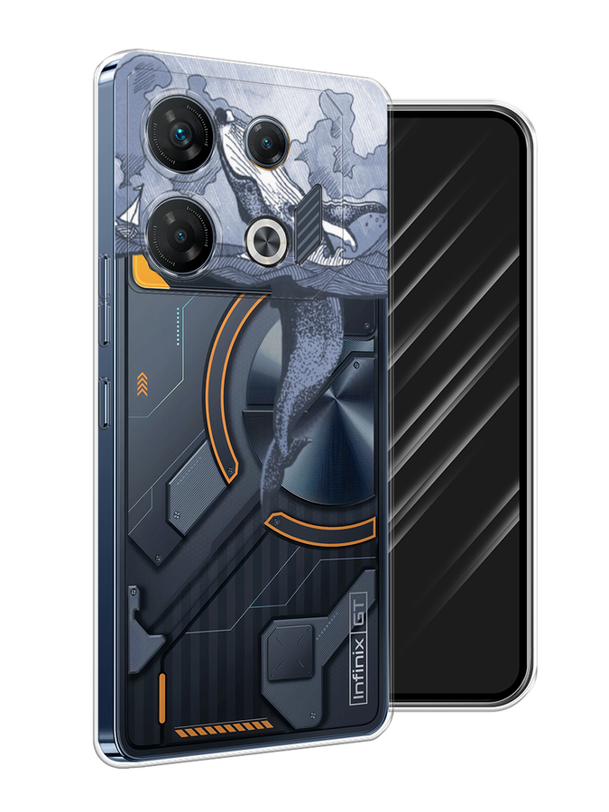 

Чехол Awog на Infinix GT 10 Pro "Два измерения", Голубой;черный;прозрачный, 3104850-1