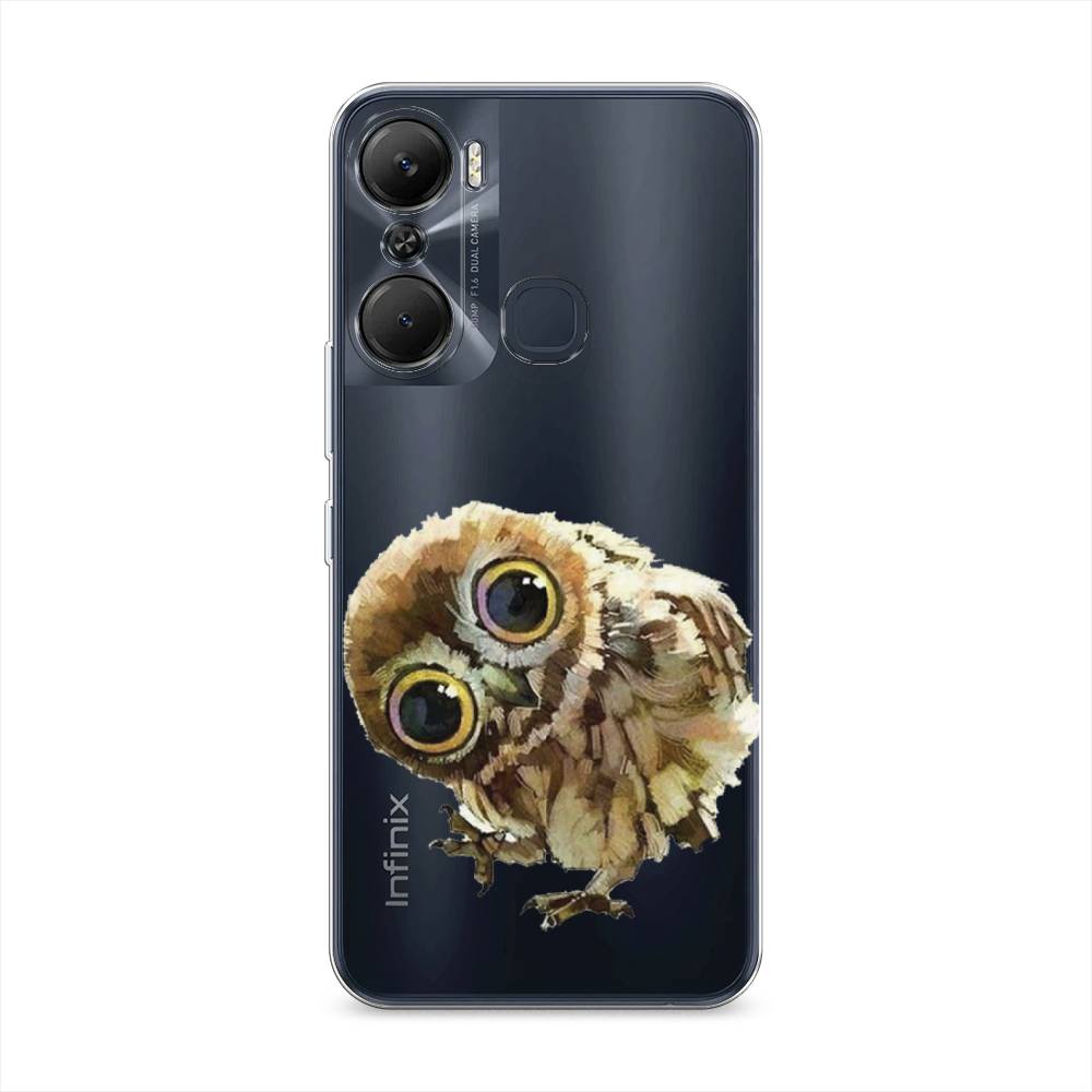 

Чехол Awog на Infinix Hot 12 Pro / Инфиникс Хот 12 Про "Любопытный совенок", Коричневый;белый;прозрачный, 3102450-1