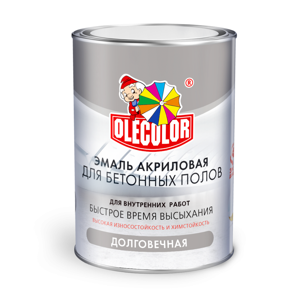 Эмаль акриловая Olecolor для бетонных полов 4300007420 акриловая эмаль для полов olecolor