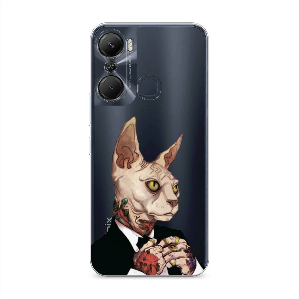 

Чехол Awog на Infinix Hot 12 Pro / Инфиникс Хот 12 Про "Татуированный сфинкс", Бежевый;черный;красный, 3102450-7