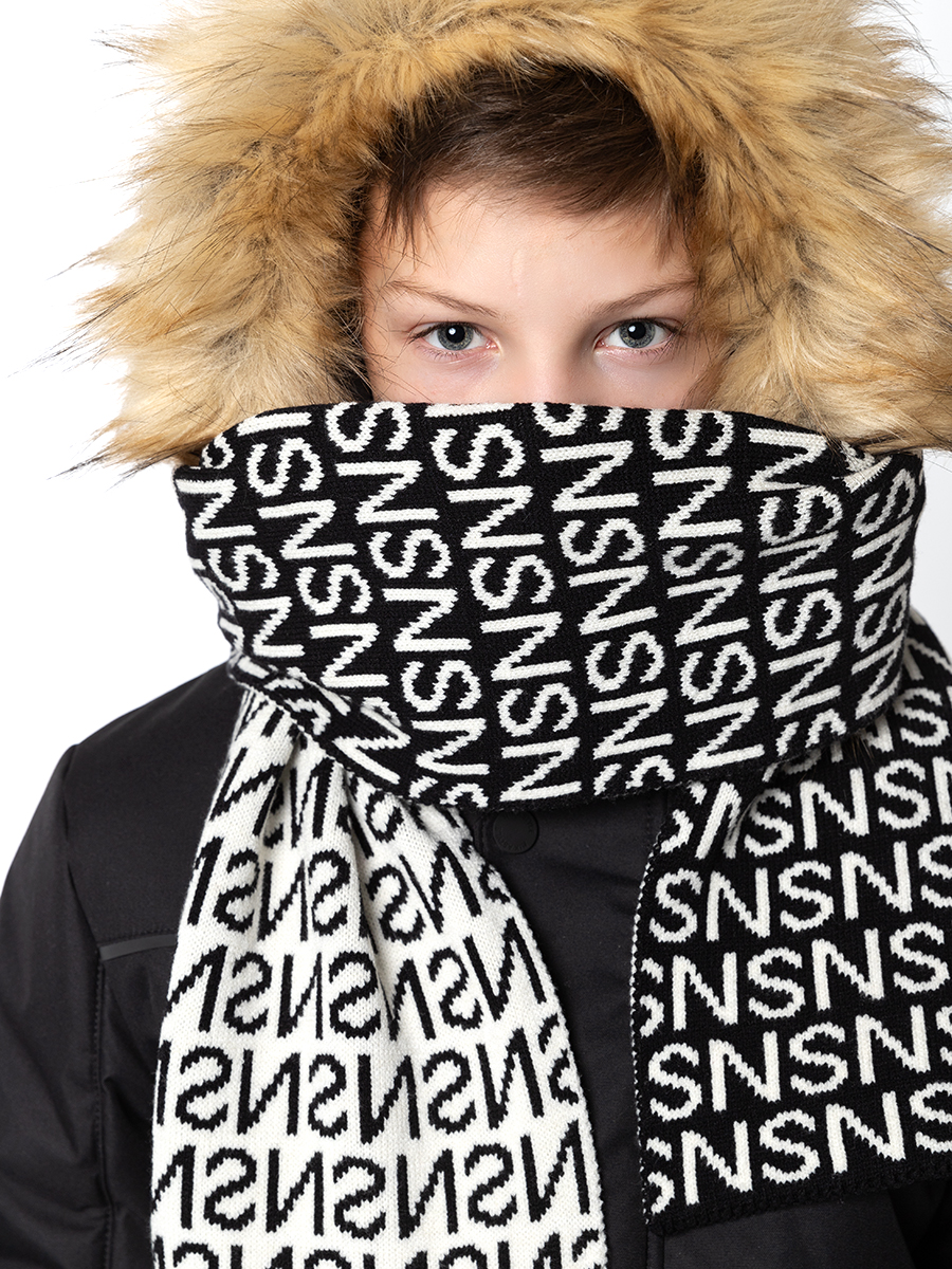 

Шарф детский NIKASTYLE 17з16924, черный, onesize, 17з16924