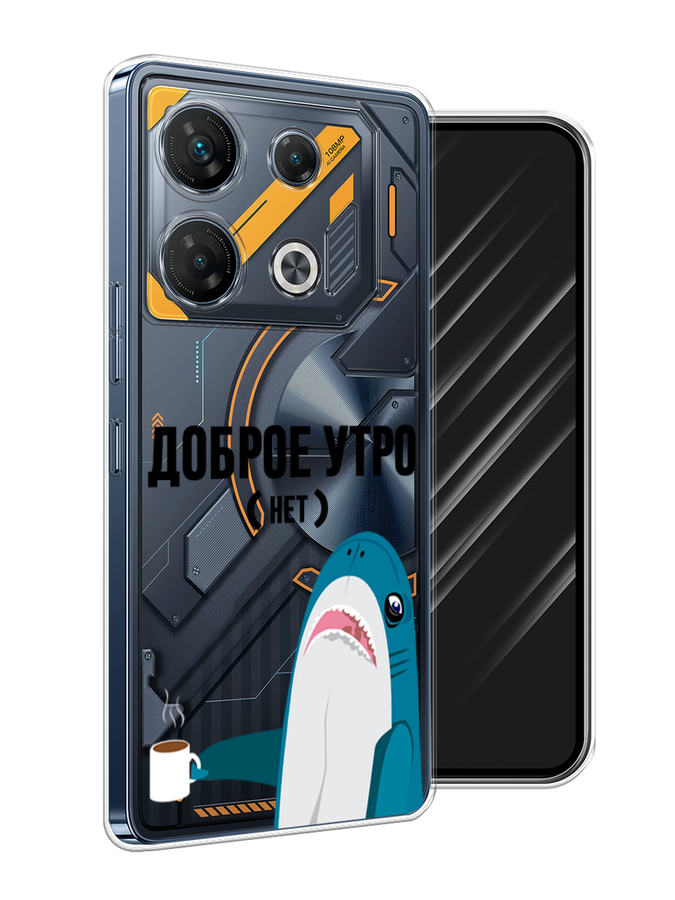 

Чехол Awog на Infinix GT 10 Pro "Доброе утро", Синий;белый;черный, 3104850-1