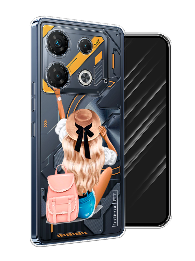 

Чехол Awog на Infinix GT 10 Pro "Автостопом самолетом", Бежевый;белый, 3104850-1