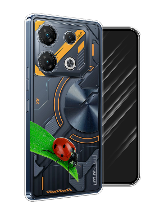 

Чехол Awog на Infinix GT 10 Pro "На счастье", Белый;красный;зеленый, 3104850-1