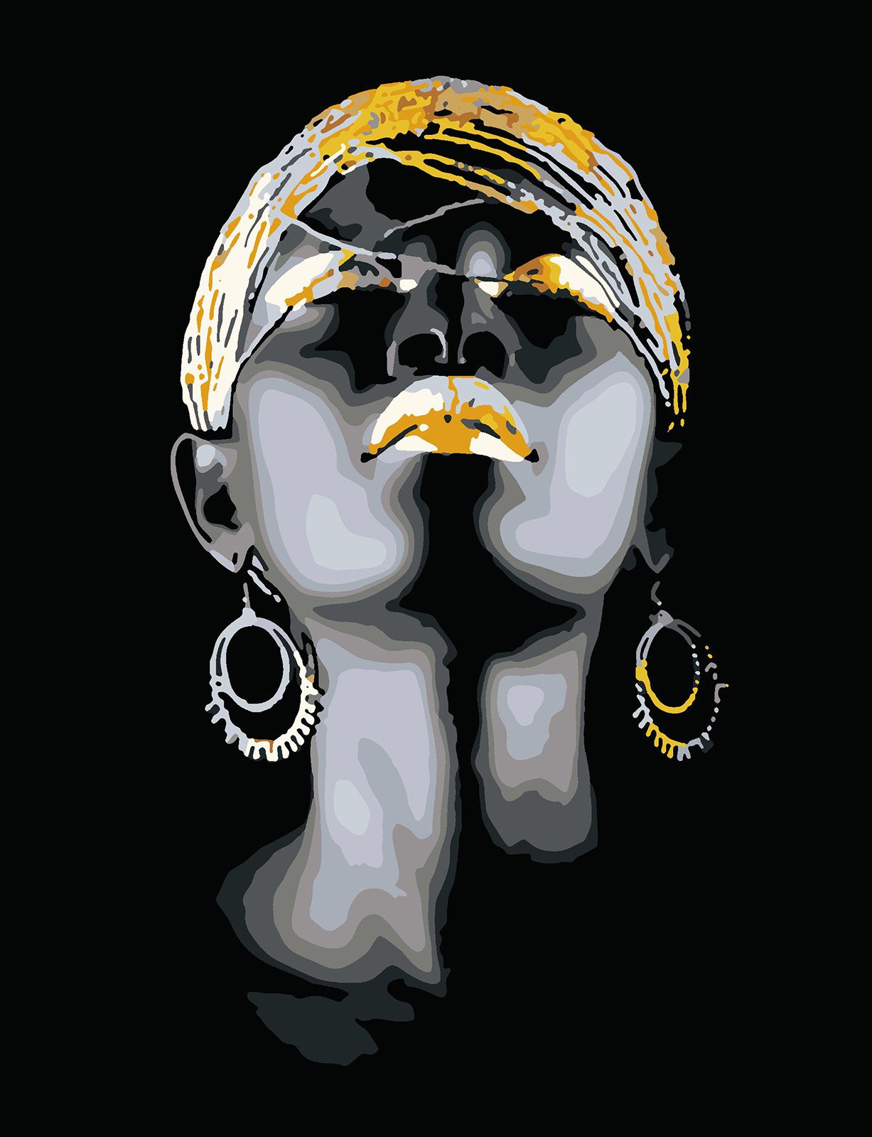 

Картина по номерам Красиво Красим Девушка и золото, 60 х 90 см, Девушка и золото