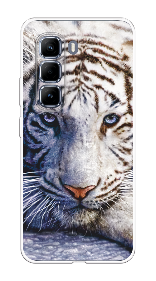 

Чехол на Infinix Hot 50 Pro Бенгальский тигр, Коричневый;белый, 3106950-1