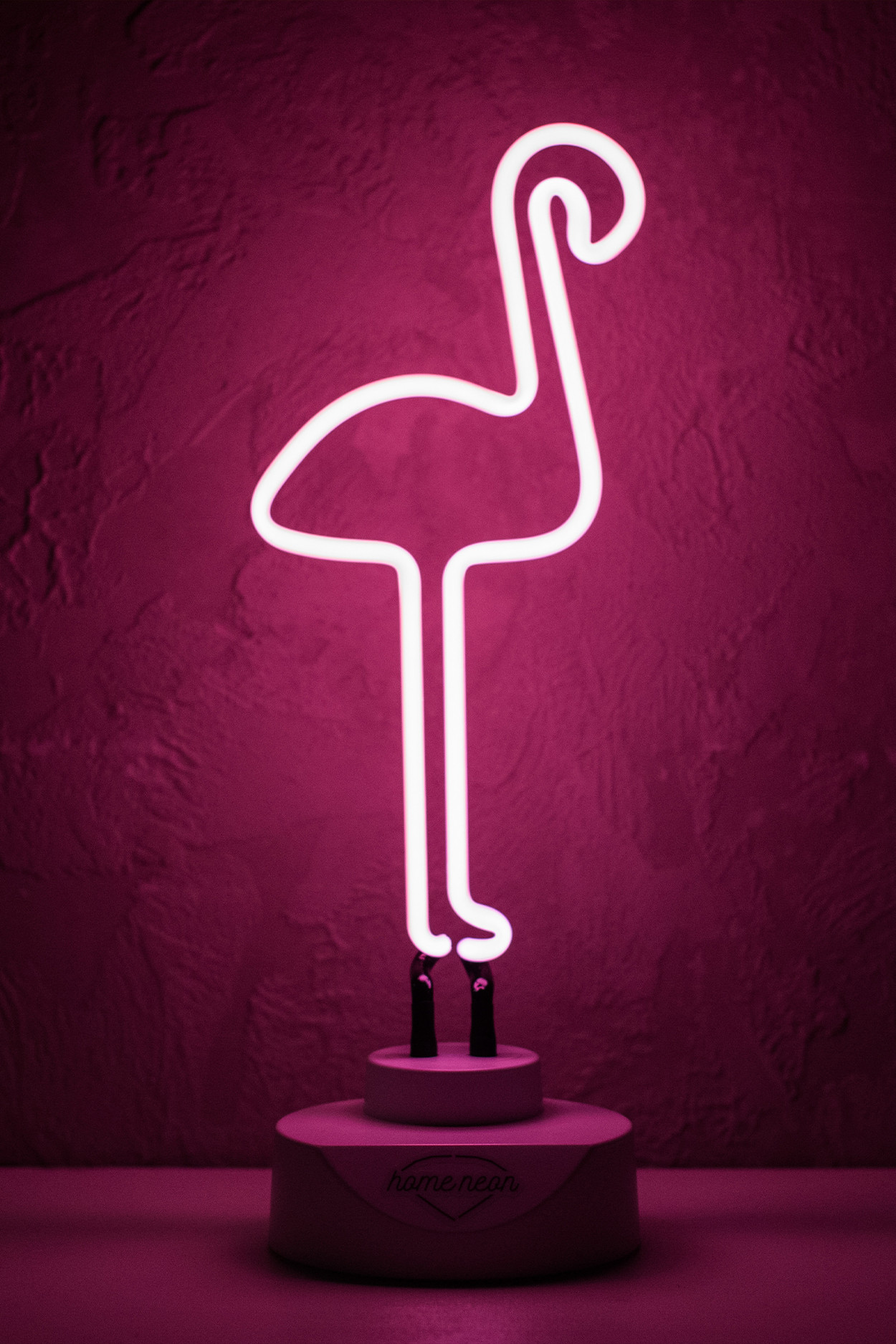 фото Неоновый "фламинго" ручной работы motionlamps