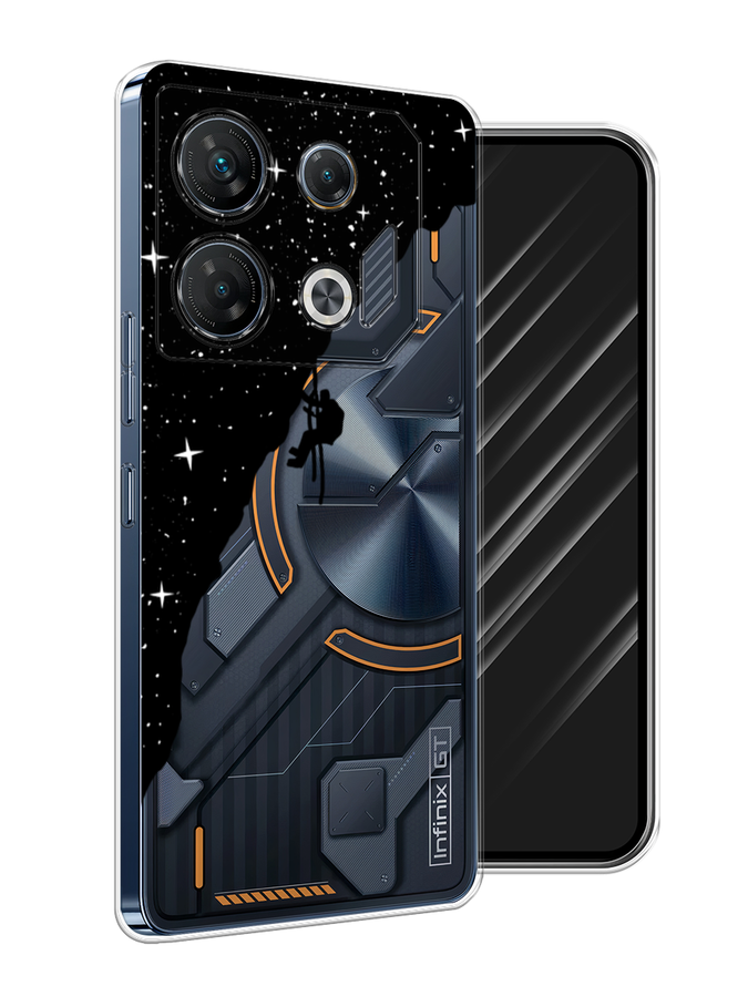 

Чехол Awog на Infinix GT 10 Pro "Скалолаз в космосе", Черный;белый;бежевый, 3104850-1