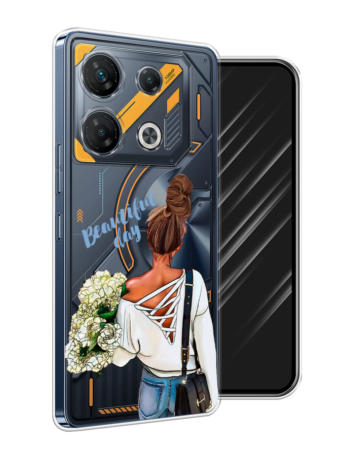 

Чехол Awog на Infinix GT 10 Pro "Beautiful day vector", Коричневый;белый;зеленый, 3104850-1