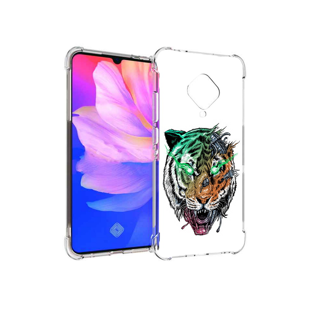 

Чехол MyPads Tocco для Vivo V17 робо-тигр (PT147343.378.584), Прозрачный, Tocco