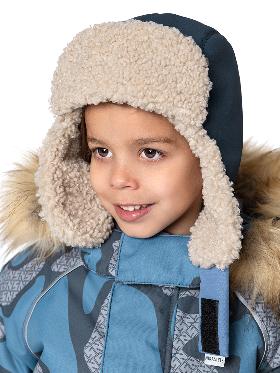 

Шапка детская NIKASTYLE 11з16324, деним, 50-52, Синий, 11з16324
