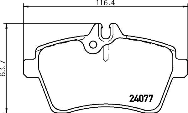 фото Колодки тормозные mercedes a 1.5i дисковые trialli pf 4270