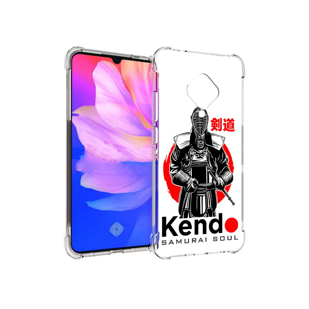 

Чехол MyPads Tocco для Vivo V17 рисованый самурай (PT147343.378.581), Прозрачный, Tocco