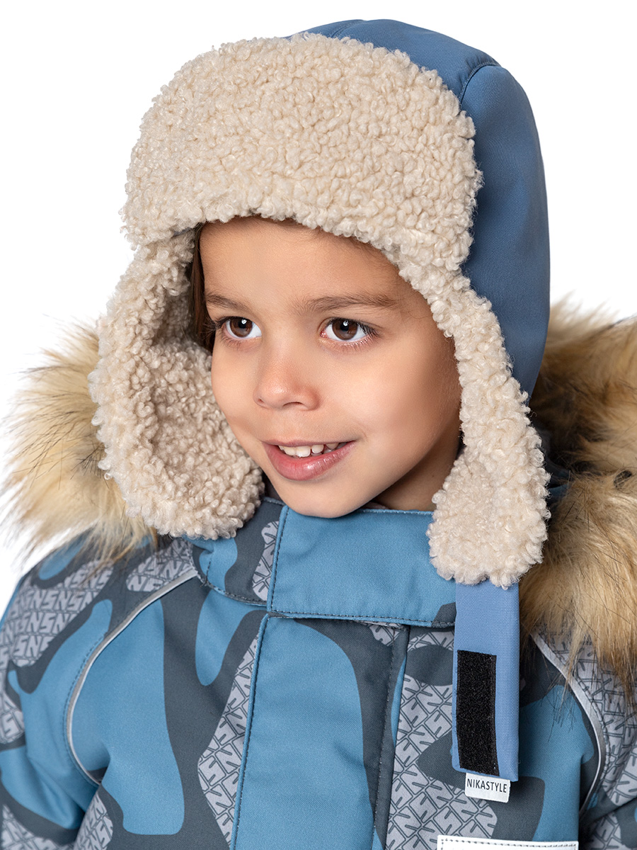 

Шапка детская NIKASTYLE 11з16324, туман, 50-52, Голубой, 11з16324