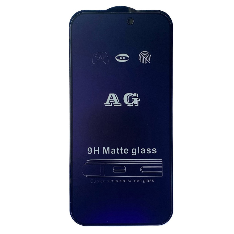 

Защитное стекло X-Case на iPhone 15 Pro, Anti-blue ray матовый черный