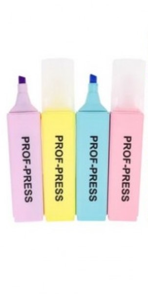 

Текстовыделители Prof-Press 2-5 мм 4 шт