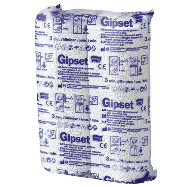 

Бинт гипсовый Gipset быстросхватывающий 10x300 см 2 шт., Белый