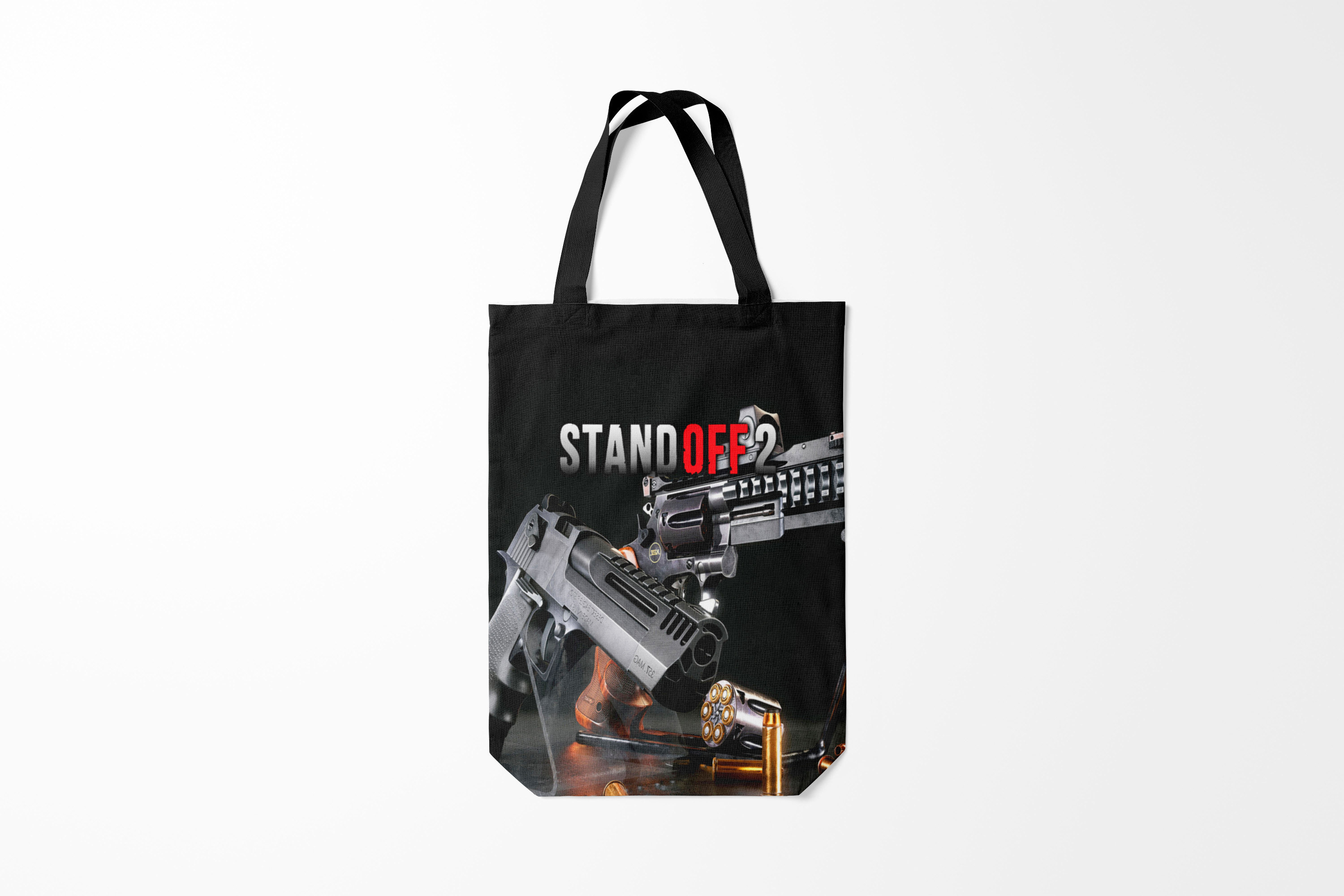 

Сумка шoппер унисекс Burnettie Игры Standoff 2, белый, Игры Standoff 2