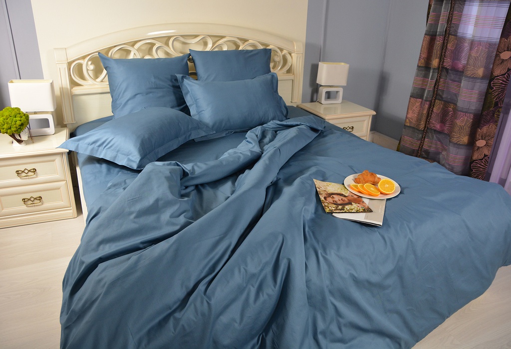 фото Комплект постельного белья tex-story smoky blue двухспальный