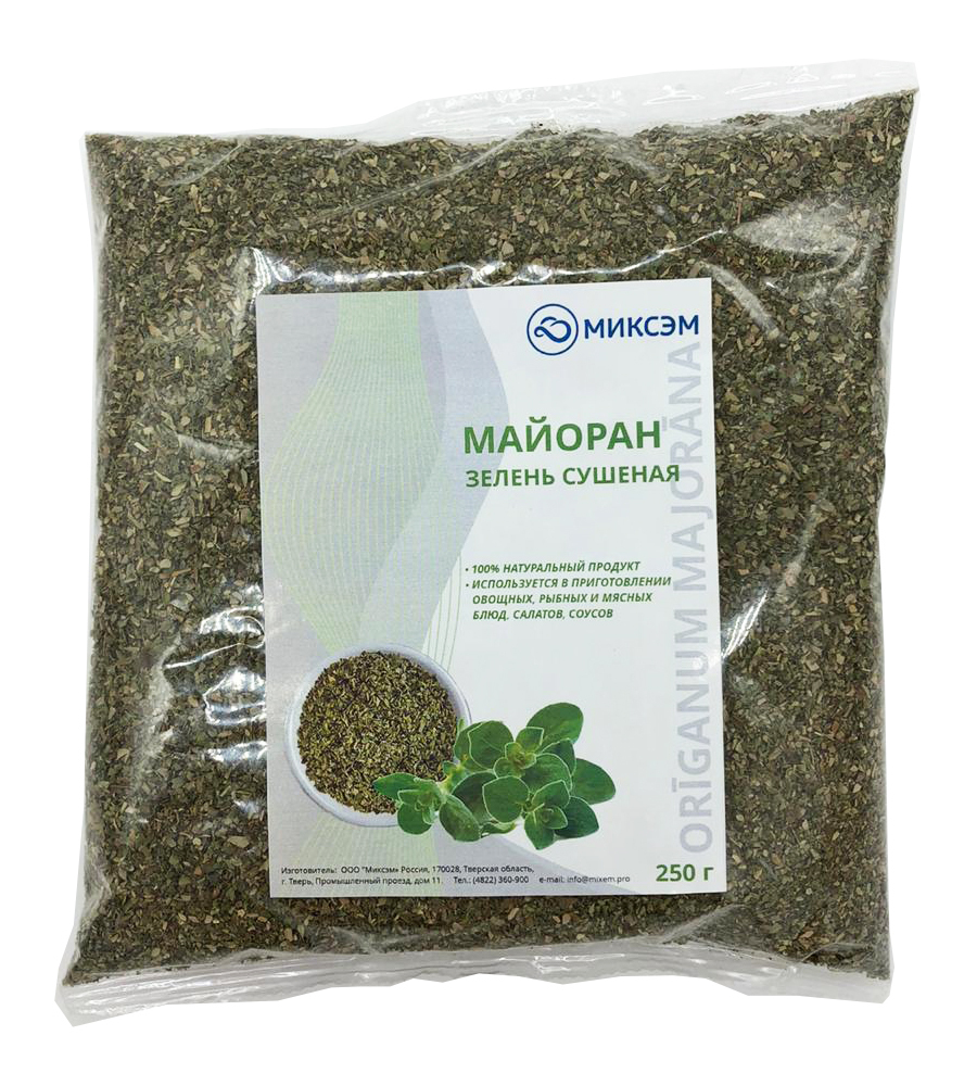 

Майоран Миксэм зелень сушеная, 250 г