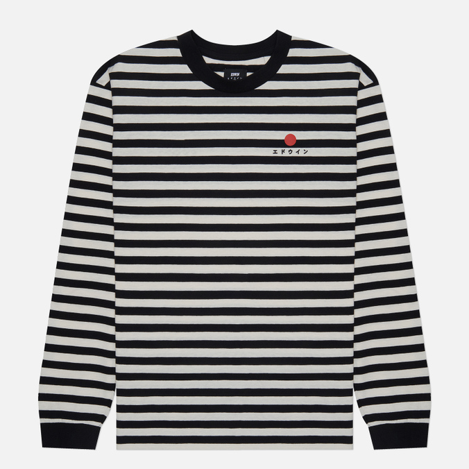

Мужской лонгслив Edwin Basic Stripe чёрный, Размер S, Черный, Basic Stripe