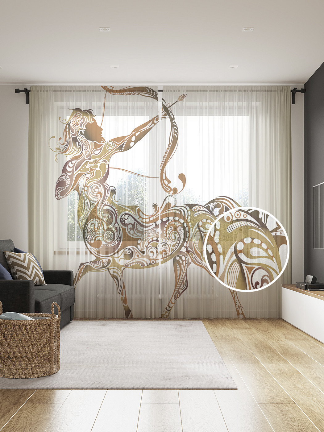 

Фототюль JoyArty "Атрибуты выпускника" 145x265см, 2 полотна, лента, 50 крючков, Атрибуты выпускника