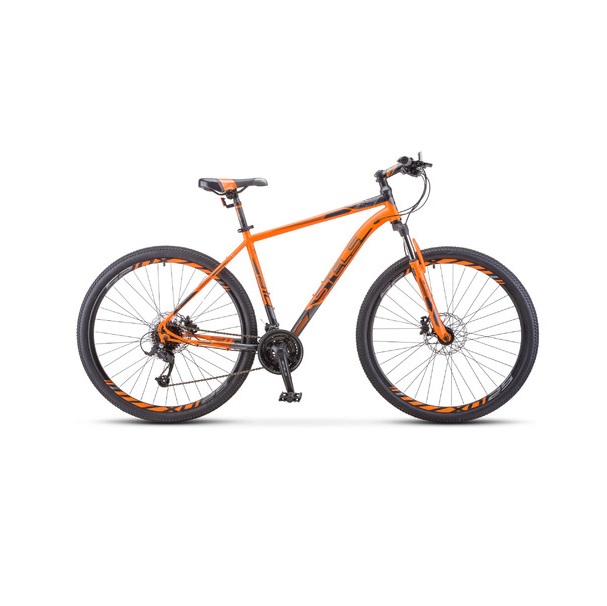 

Велосипед STELS Navigator-910 D V010 (2022), горный (взрослый), рама 18.5", колеса 29", ор, Оранжевый